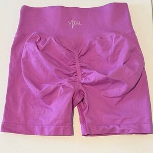 Vital apparel High-Rise Pink Women’s Scrunch Gym Shorts